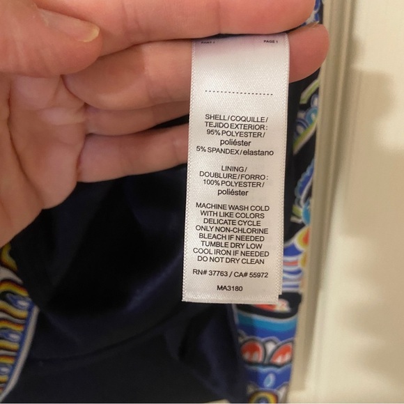 Laundry By Shelli Segal Blue and Orange Dress - Picture 5 of 12